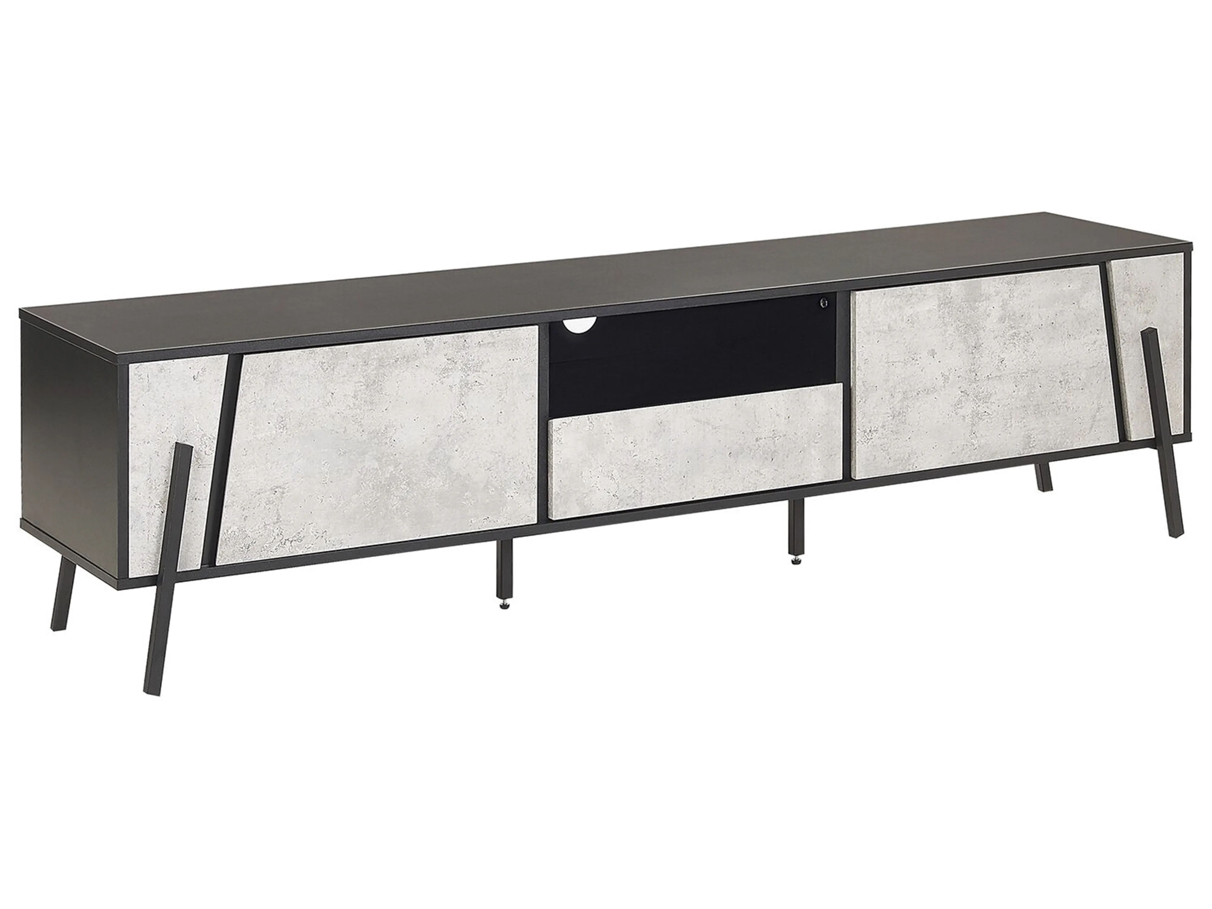 2 Door Sideboard BLACKPOOL Grey Concrete Effect