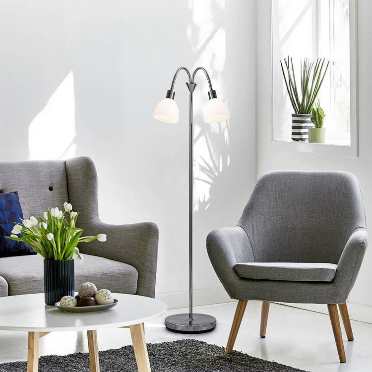 Nordlux Ray Double Floor Lamp - Black