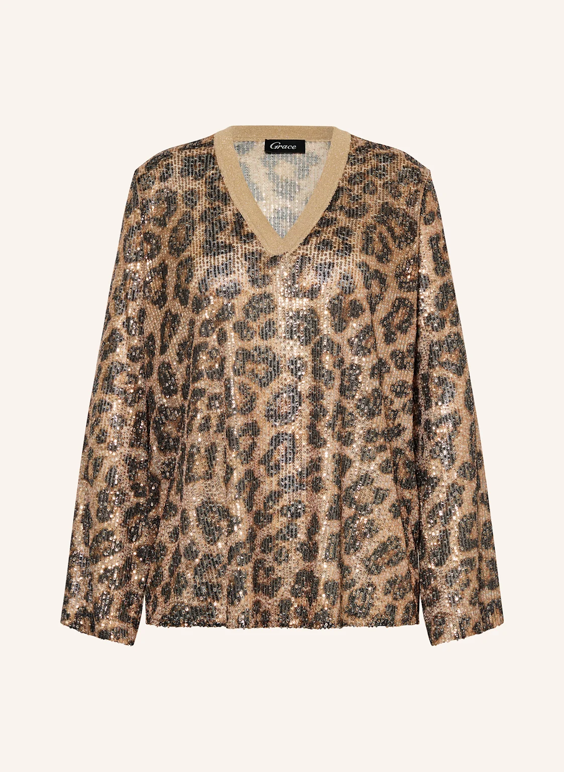 Grace Blusenshirt mit Pailletten und Glitzergarn