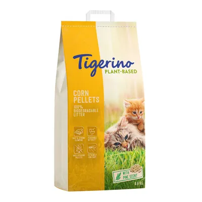 Tigerino Plant-Based Litter Corn Pellets - Pine Scent