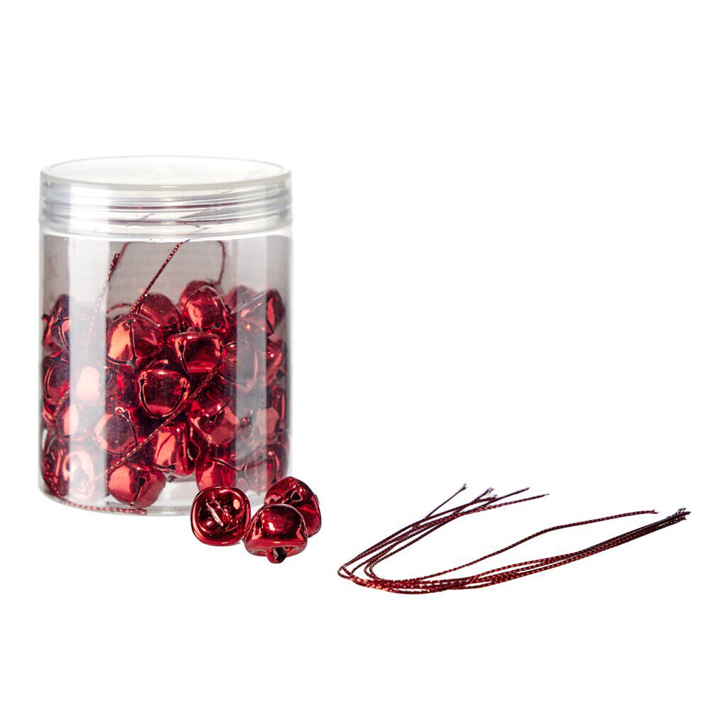 Décoration de table forme cloche rouge 65 pièces