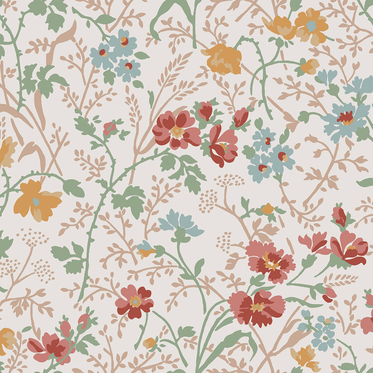Laura Ashley Vliesbehang Shropshire Posy Antique Roze