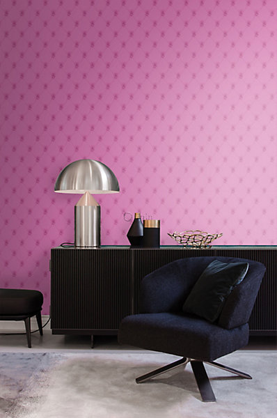 Origin Wallcoverings papier peint capitonné rose 53 cm x 10.05 m