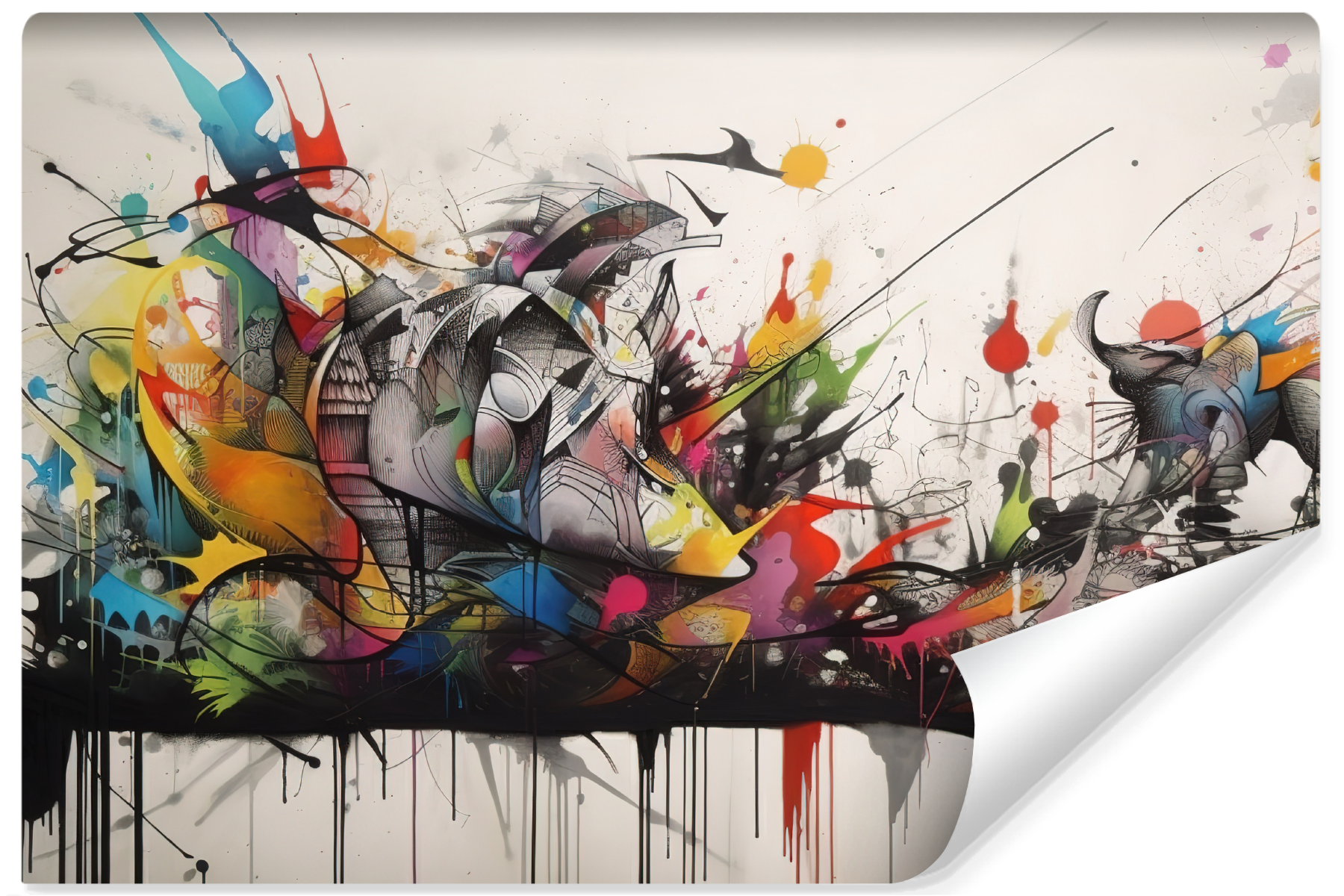 Fototapeta Młodzieżowa Abstrakcyjne Graffiti 90x60cm