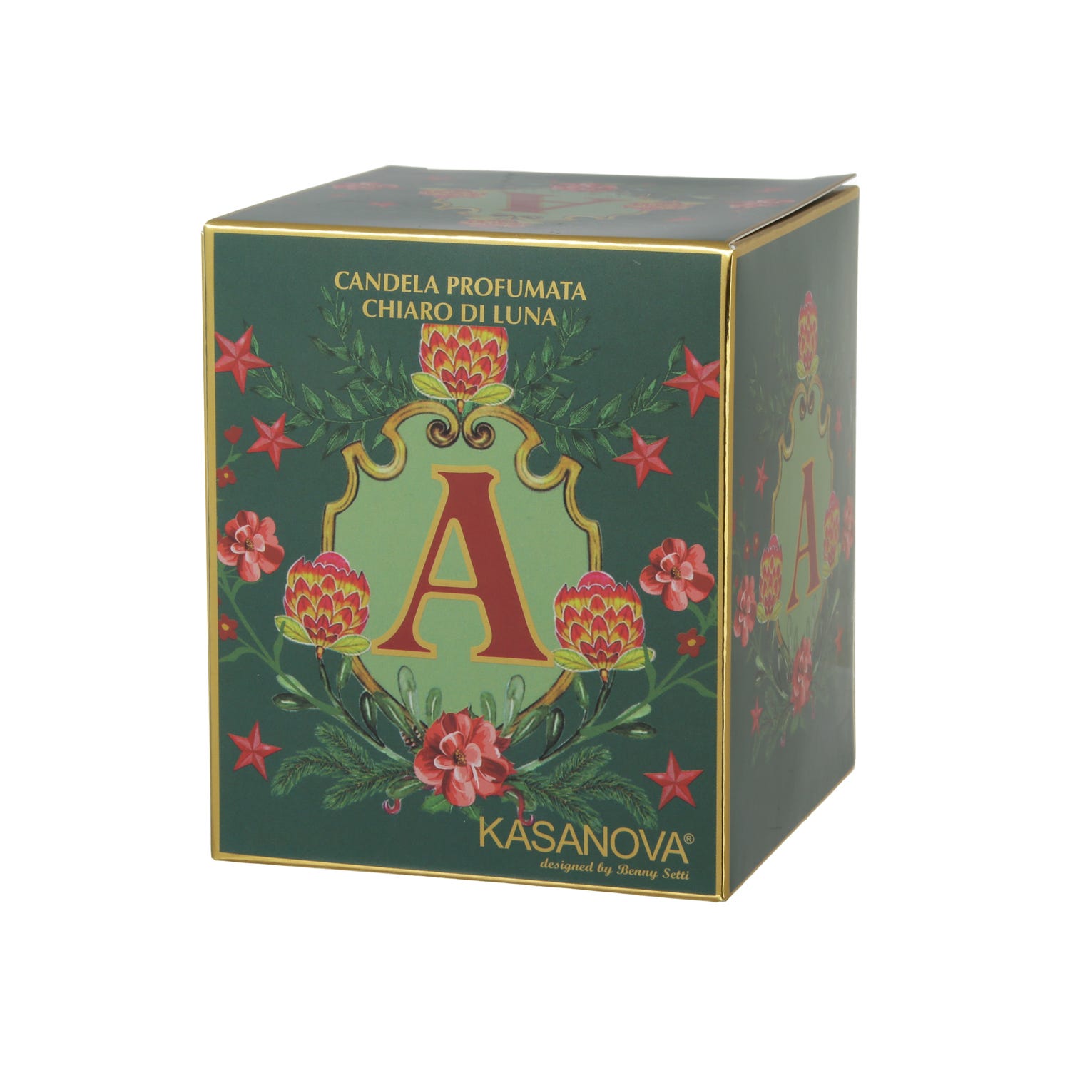 Candela profumata lettera A Imperial Garden