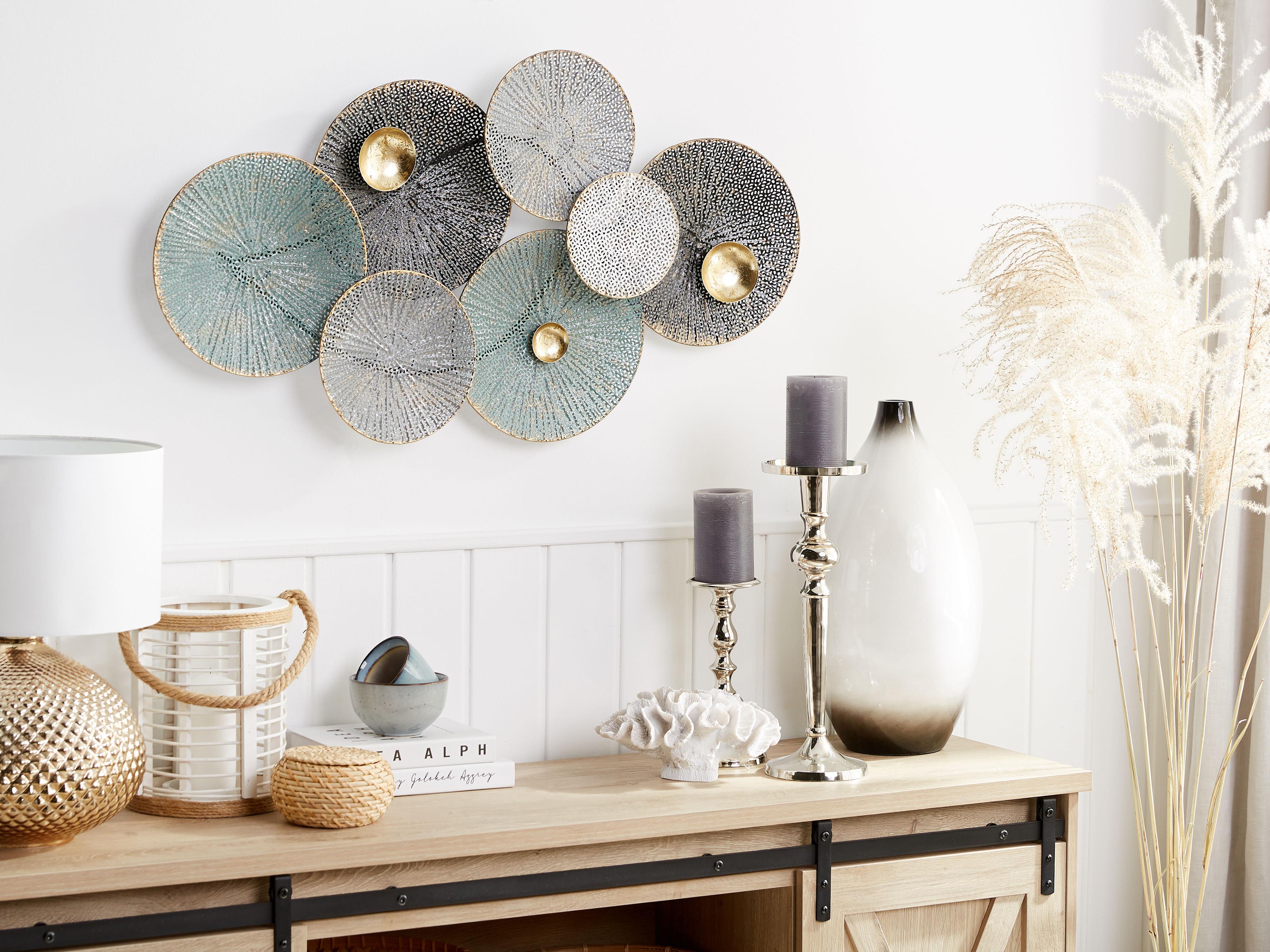 Wall Decor POLONIUM Metal 49 cm Multicolour