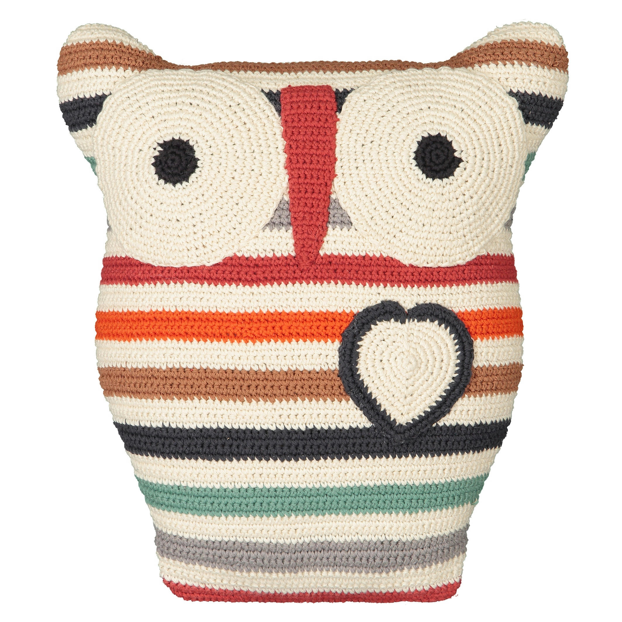 Coussin hibou en crochet, By Anne-Claire Petit
