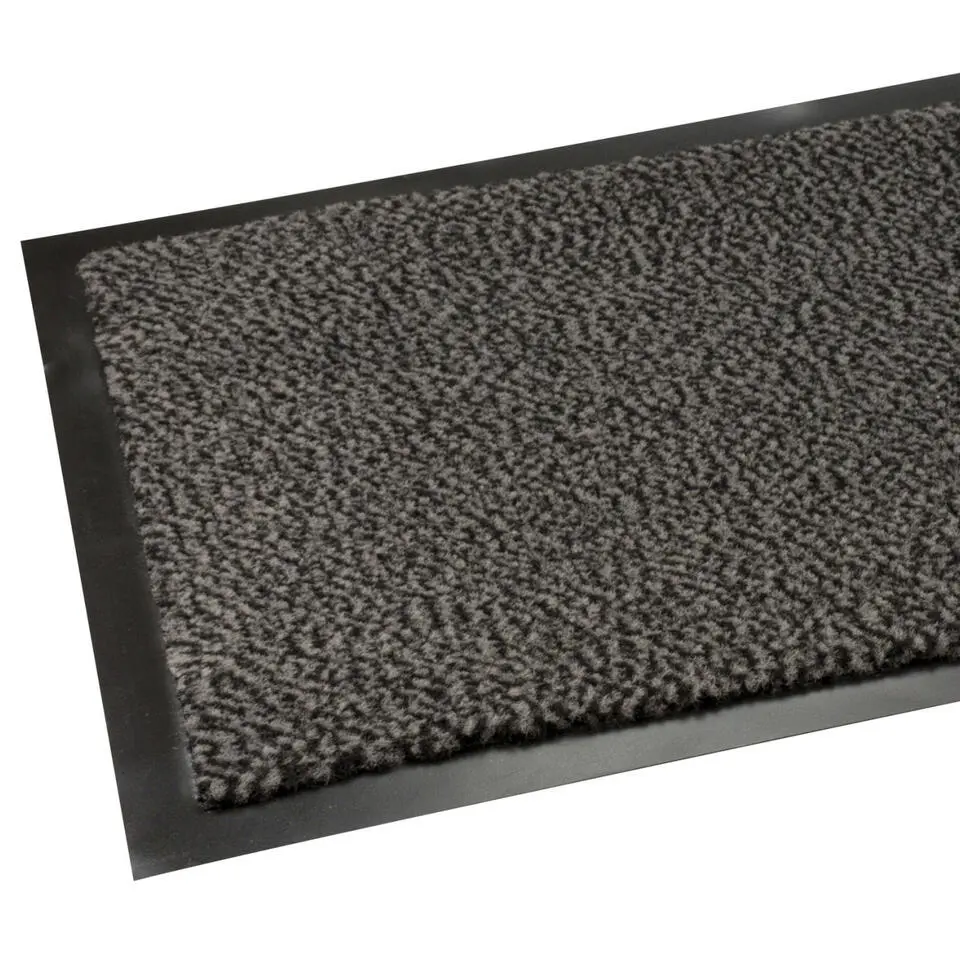 Buemag Deurmat binnen - zwart - 60x40cm - anti slip -droogloopmat