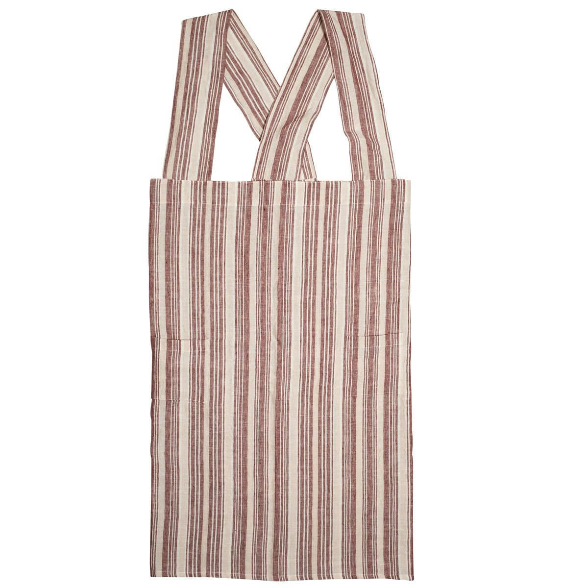 TEKSADA GRAPHIC - Tablier japonais en lin lavé  cardinal Taille unique