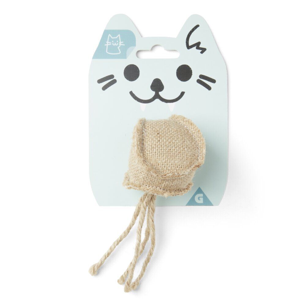 Jouet pour chat raphia carré