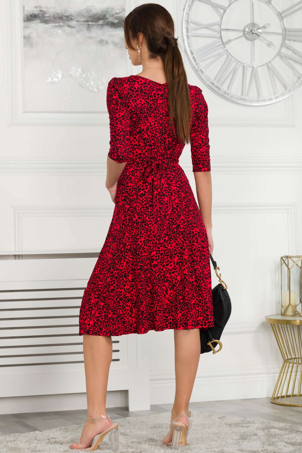 Jolie Moi Valeria Viscose Midi Dress
