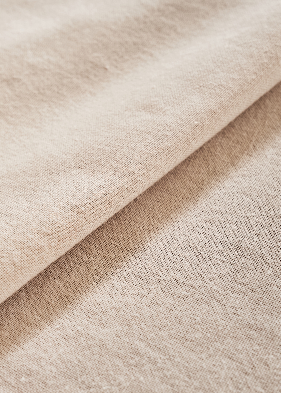 CHEMIN DE TABLEEN COTON UNI CRAIE