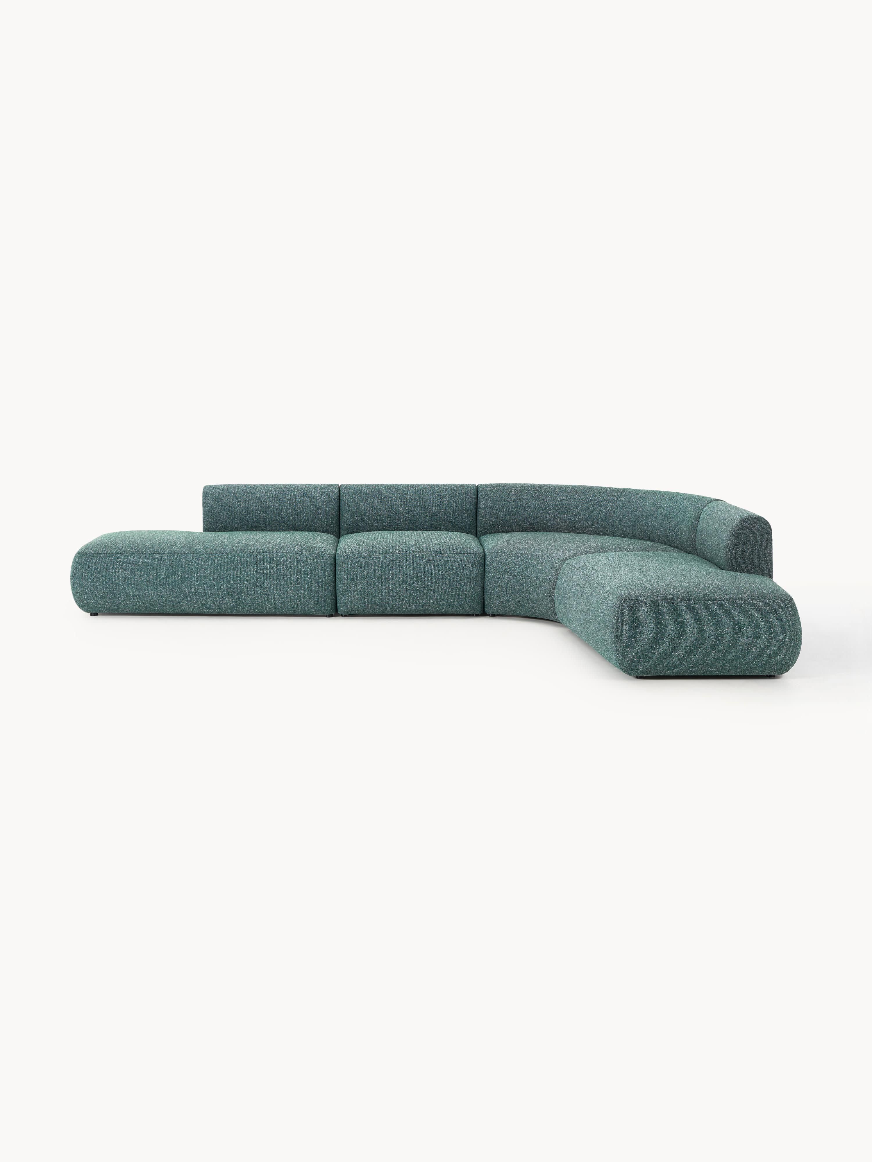 Modulares Bouclé-Ecksofa Sofia (4-Sitzer)