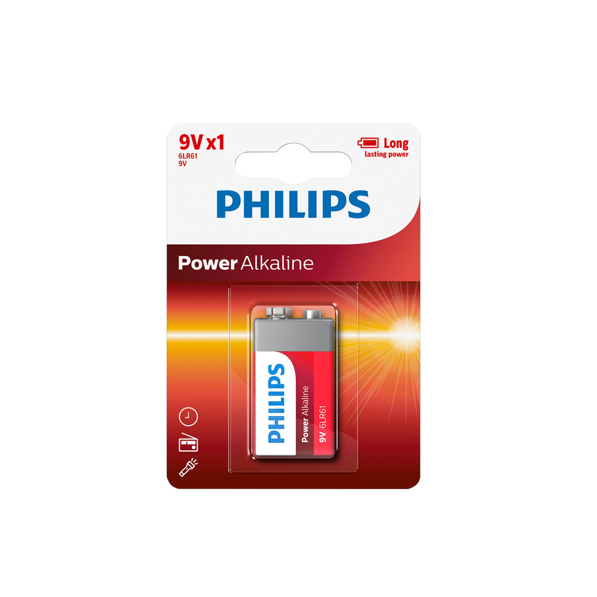 Pilha alcalina Philips power LIFE lr9