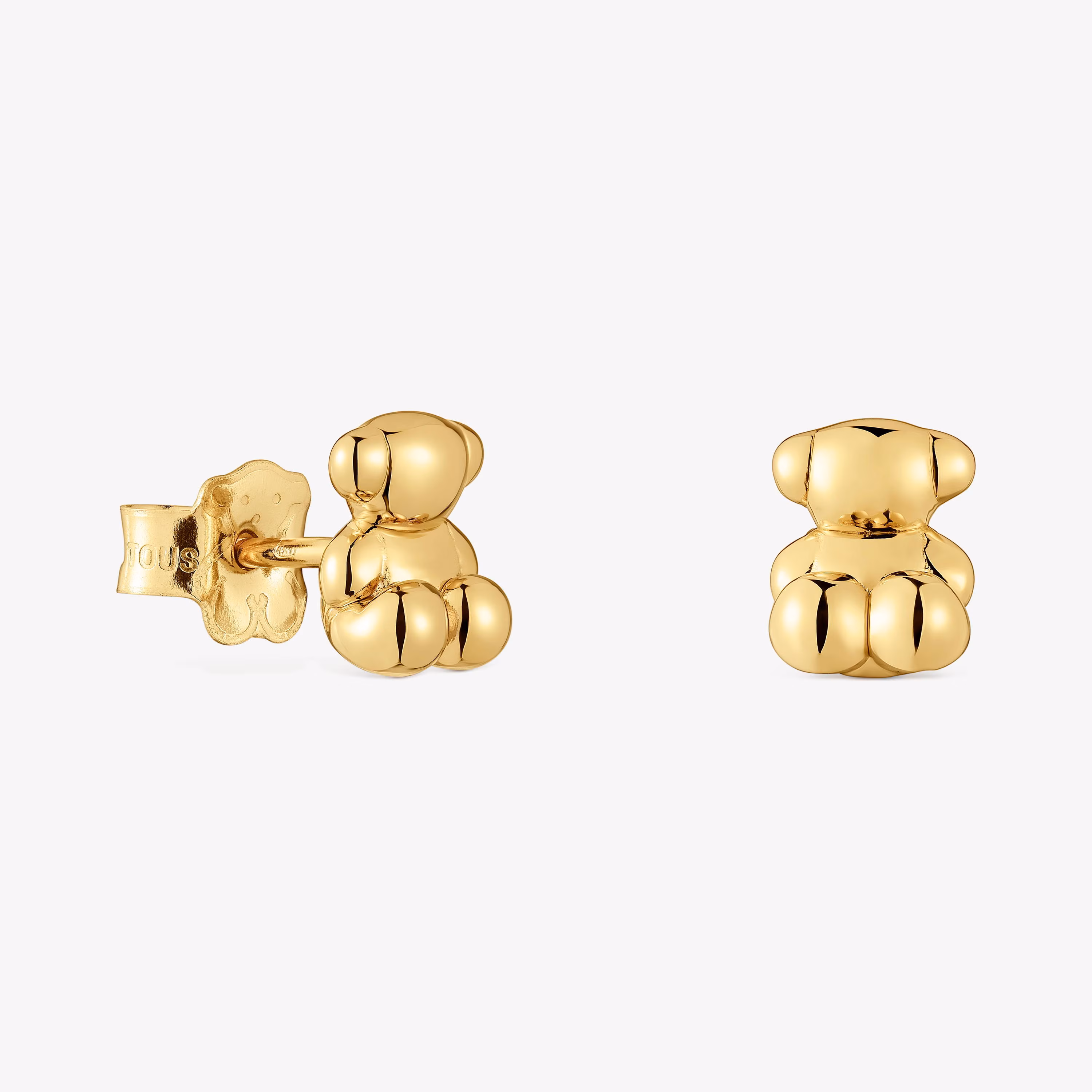 Pendientes de oro oso Bold Bear