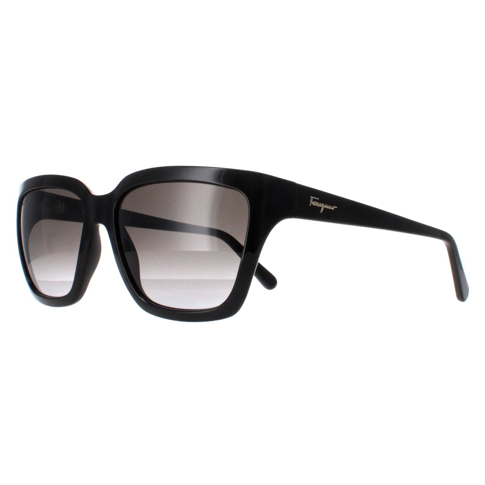 Salvatore Ferragamo Square Black Grey Gradient SF1018S