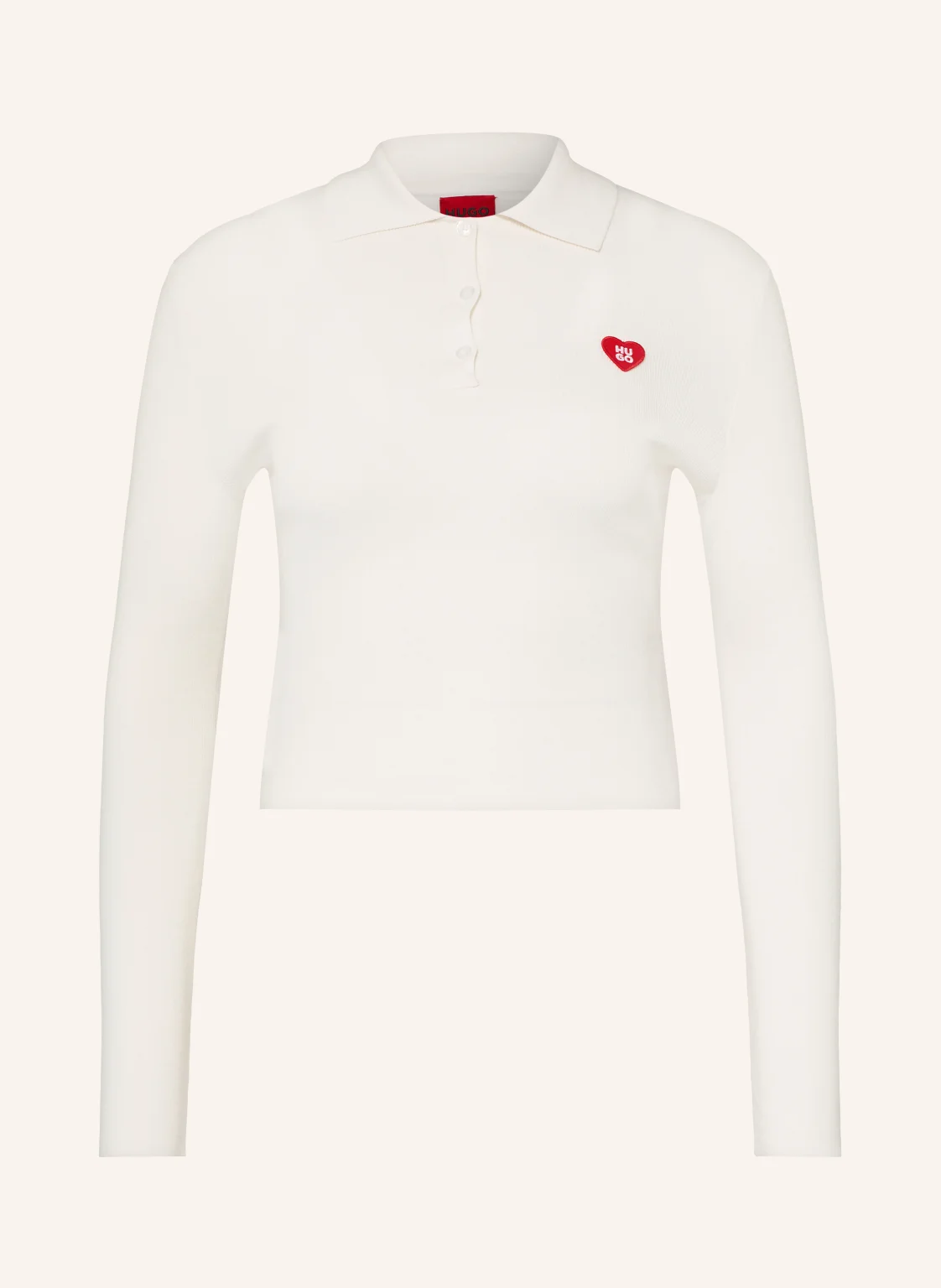 HUGO Strick-Poloshirt SAREPLINNY