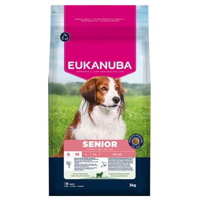 Eukanuba Premium Nutrition Senior Small & Medium Breed Lamb & Rice