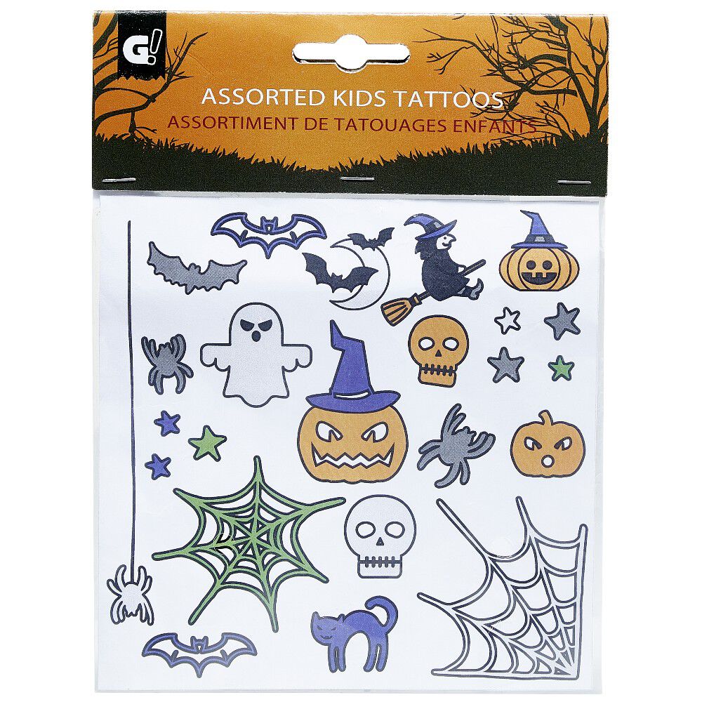 Tatouage Halloween enfant x16