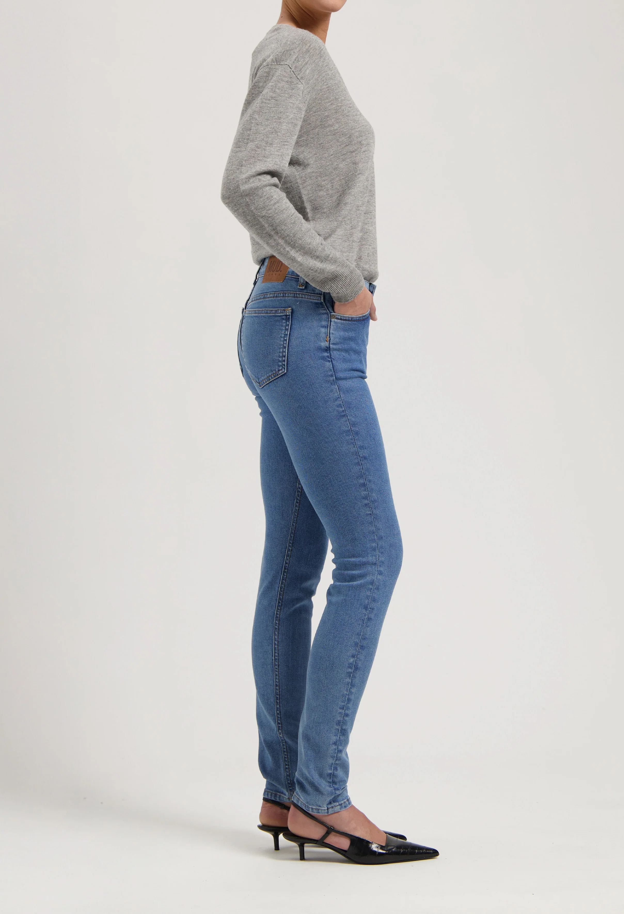 Skyler Mid Skinny - Stone Vintage