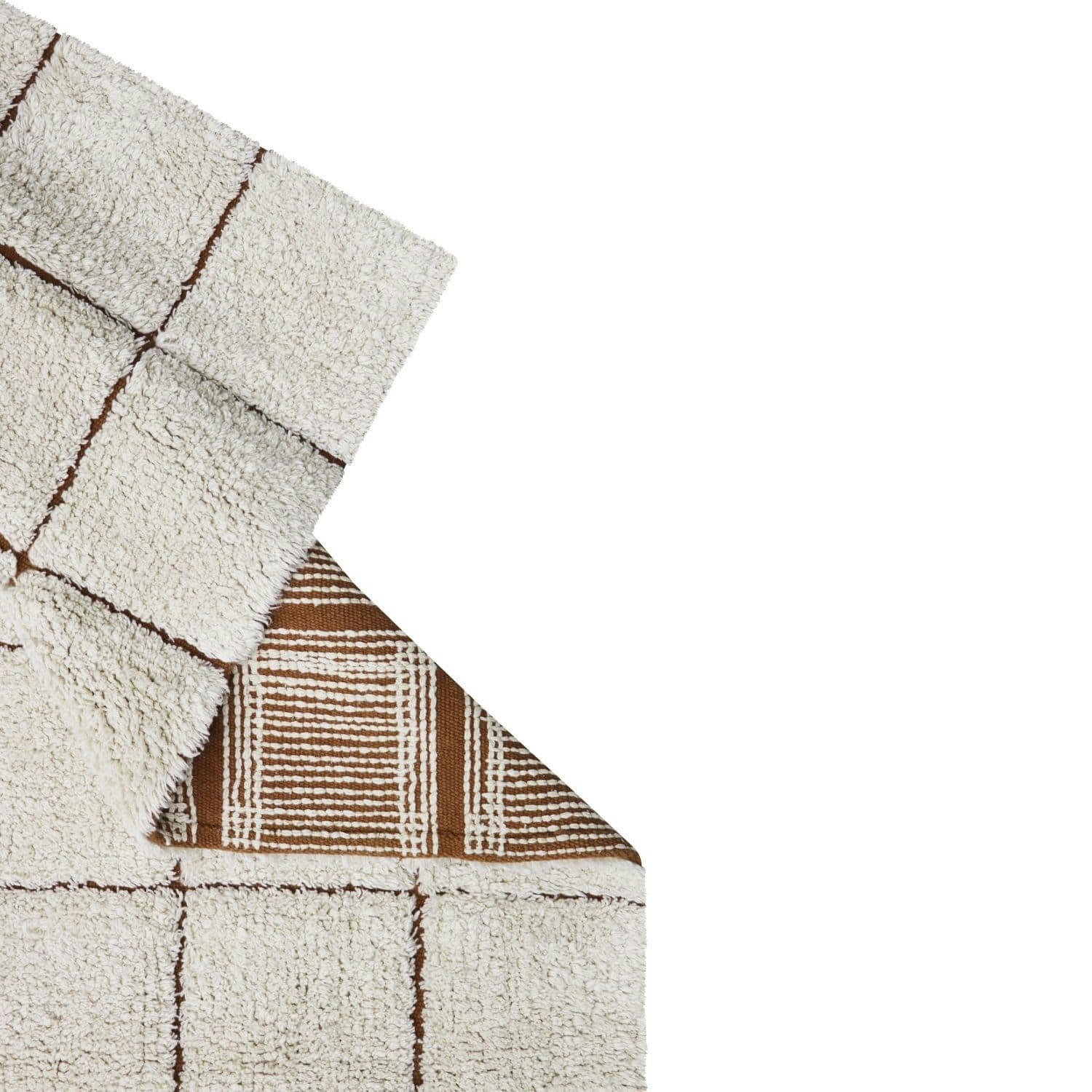 - Tapis lavable quadrillé mosaïque 120 x 160 cm