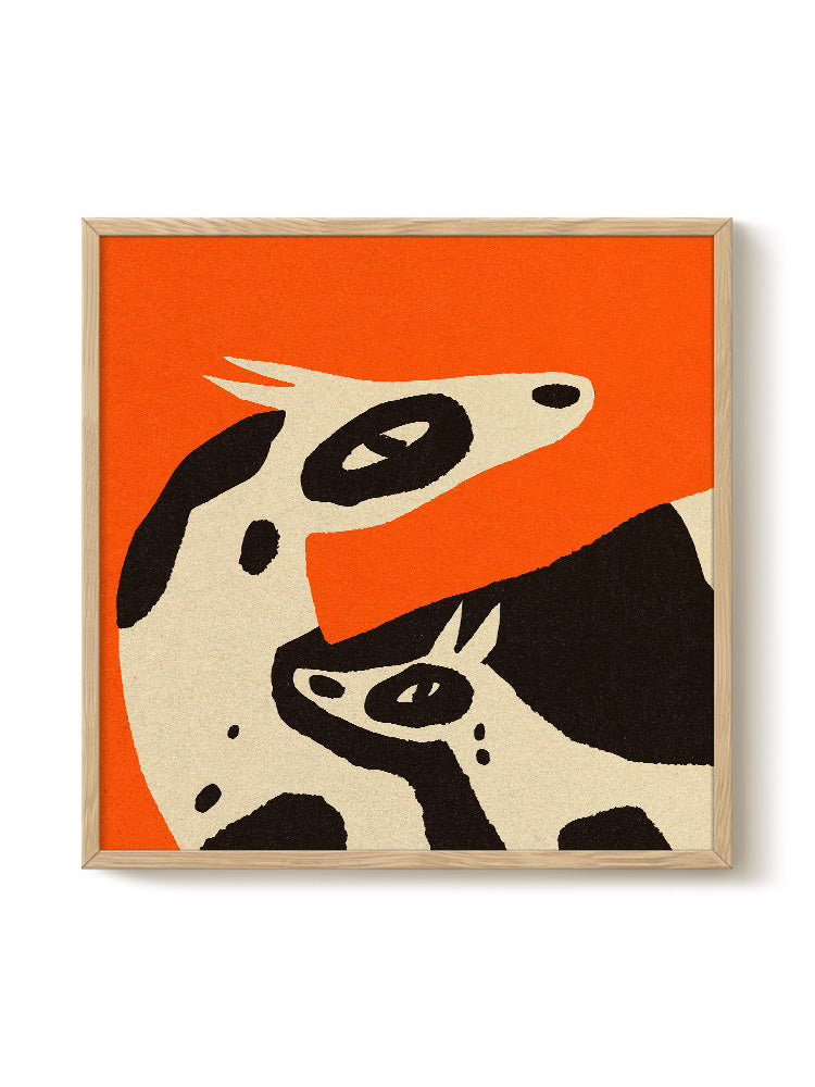 Enikő Eged - Spotted baby horse with her mom - PSTR studio Kunst Poster