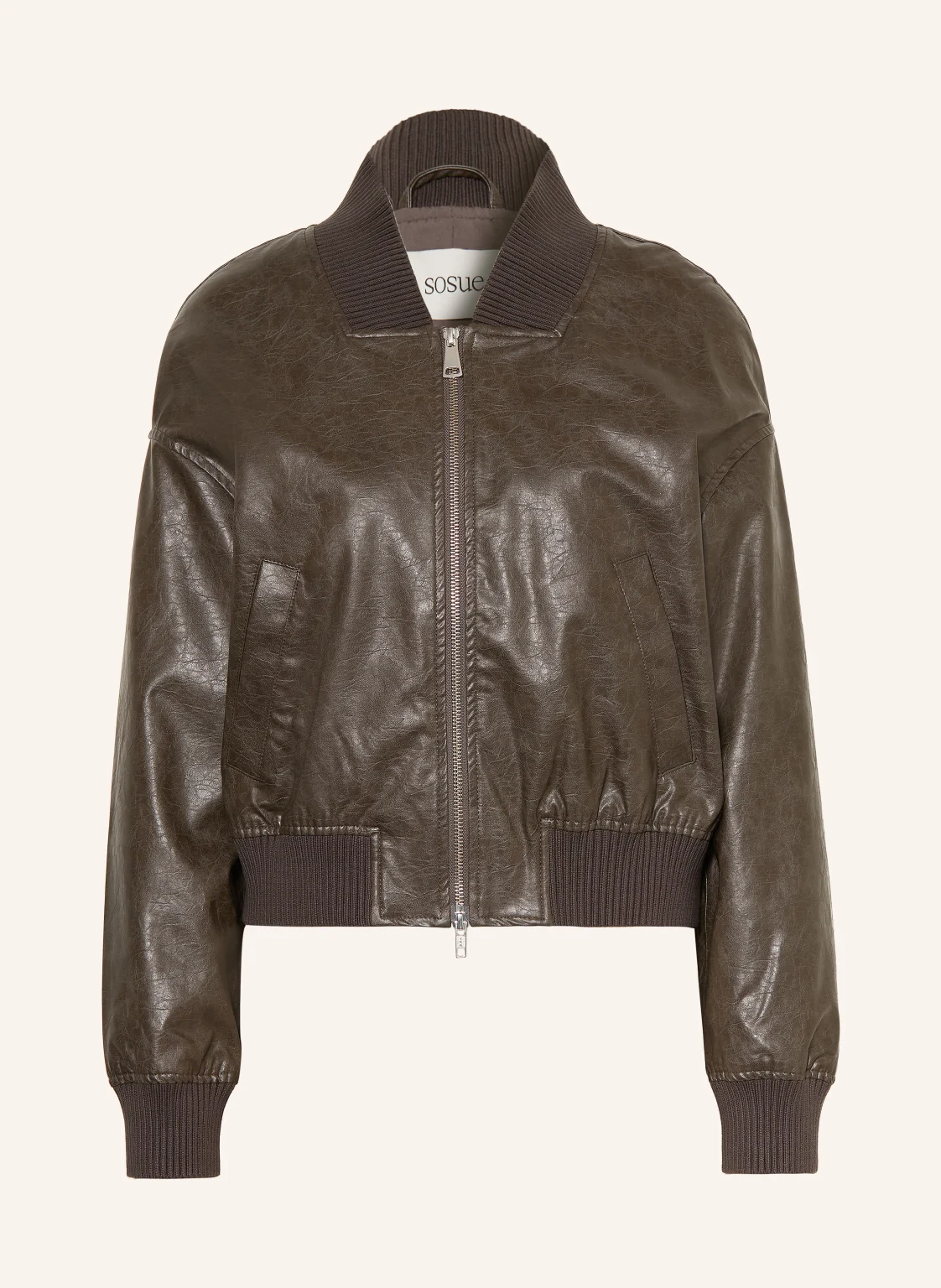 SoSUE Blouson in Lederoptik