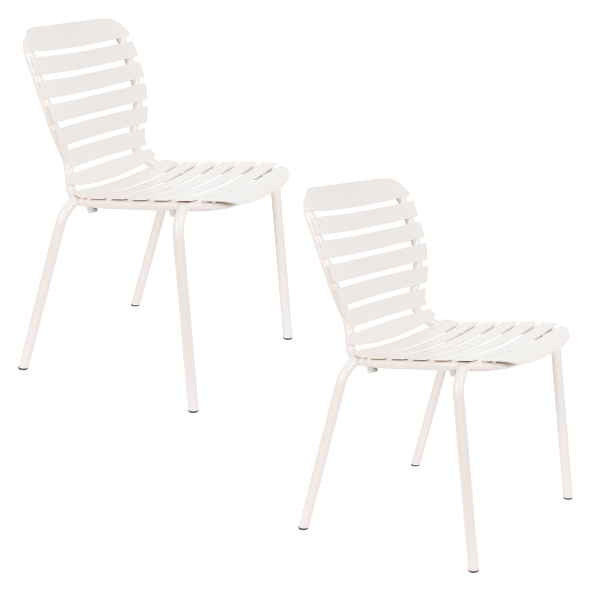 Zuiver Vondel Tuinstoel Clay Wit - Set van 2