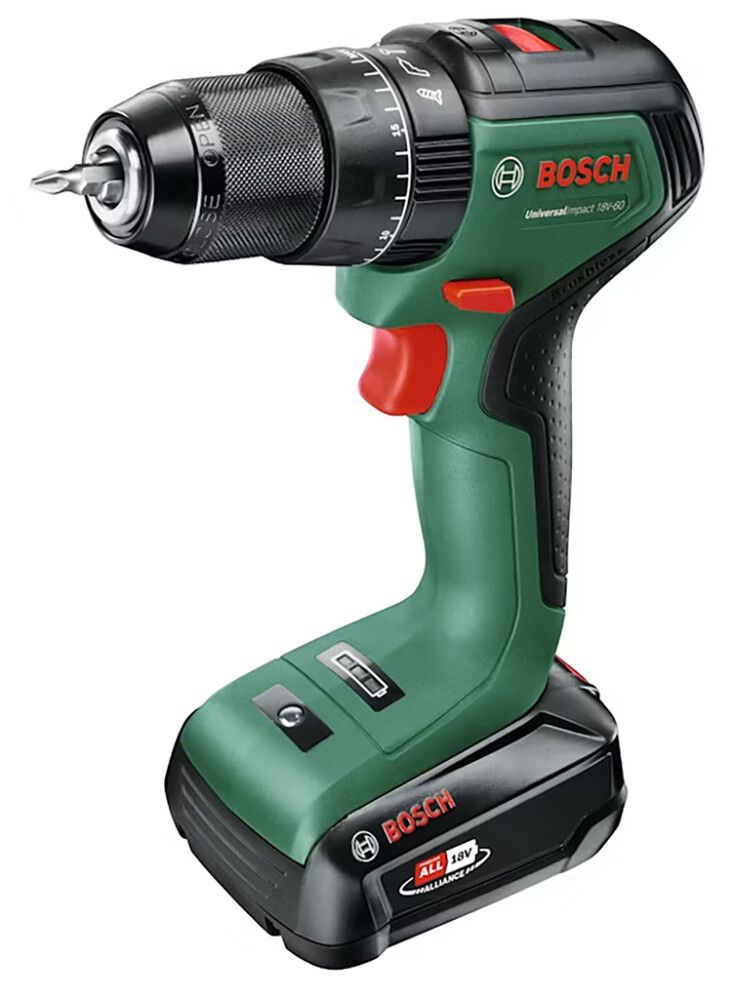 SLAGBOR BOSCH EASY 18 V 1X2,5 AH MED BATTERI OG LADER