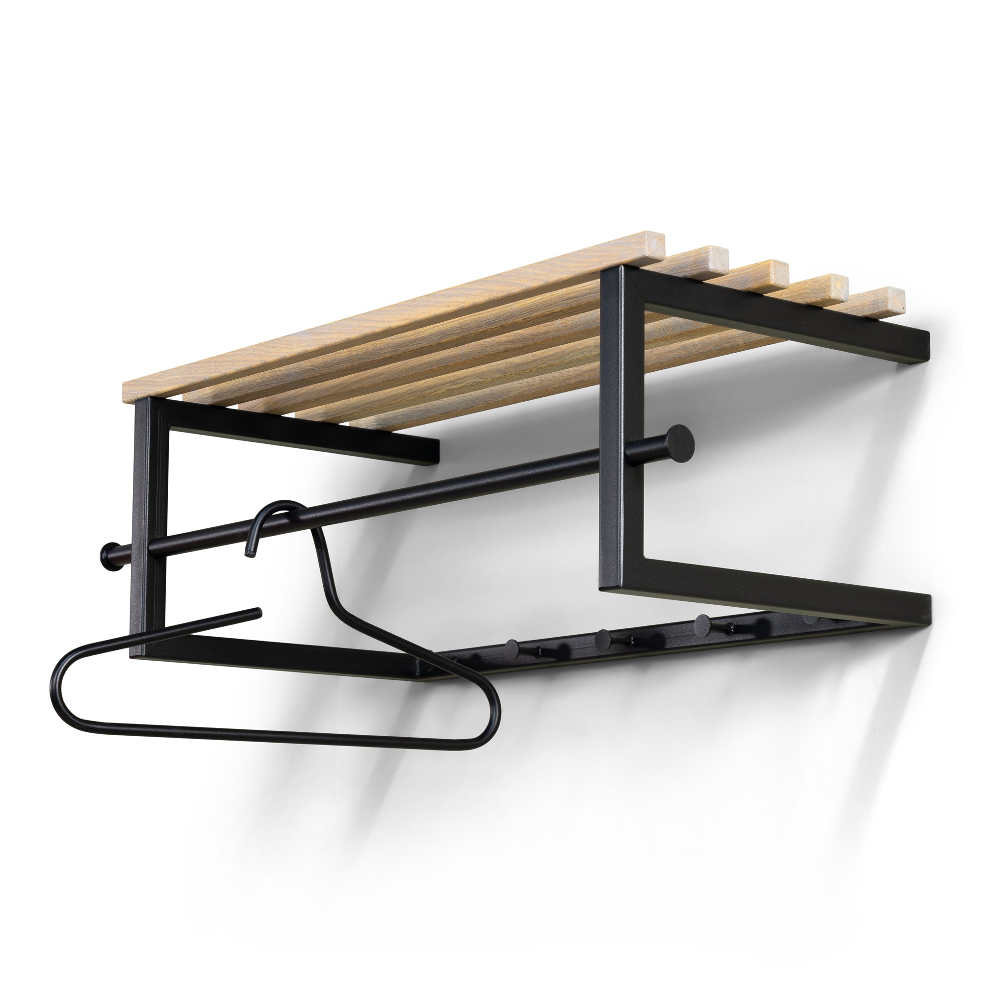 Spinder Design kapstok Marco - Zwart / Eiken - 5 haken