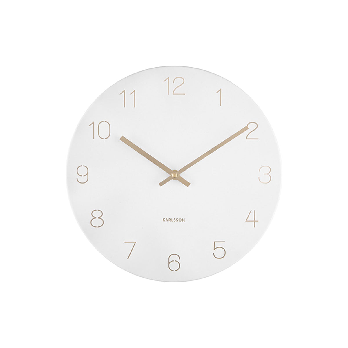 Karlsson wandklok Charm - wit - Ø30cm