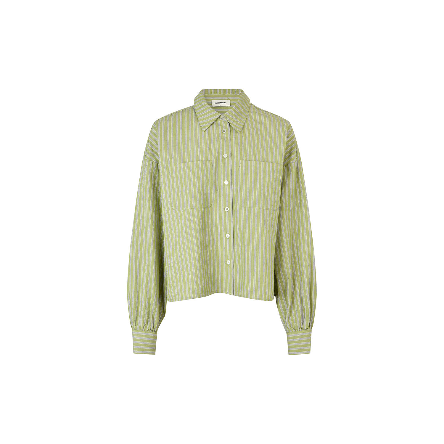 Umekomd shirt, tarragon stripe