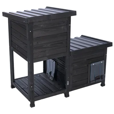 TIAKI Midnight Two-Storey Cat House