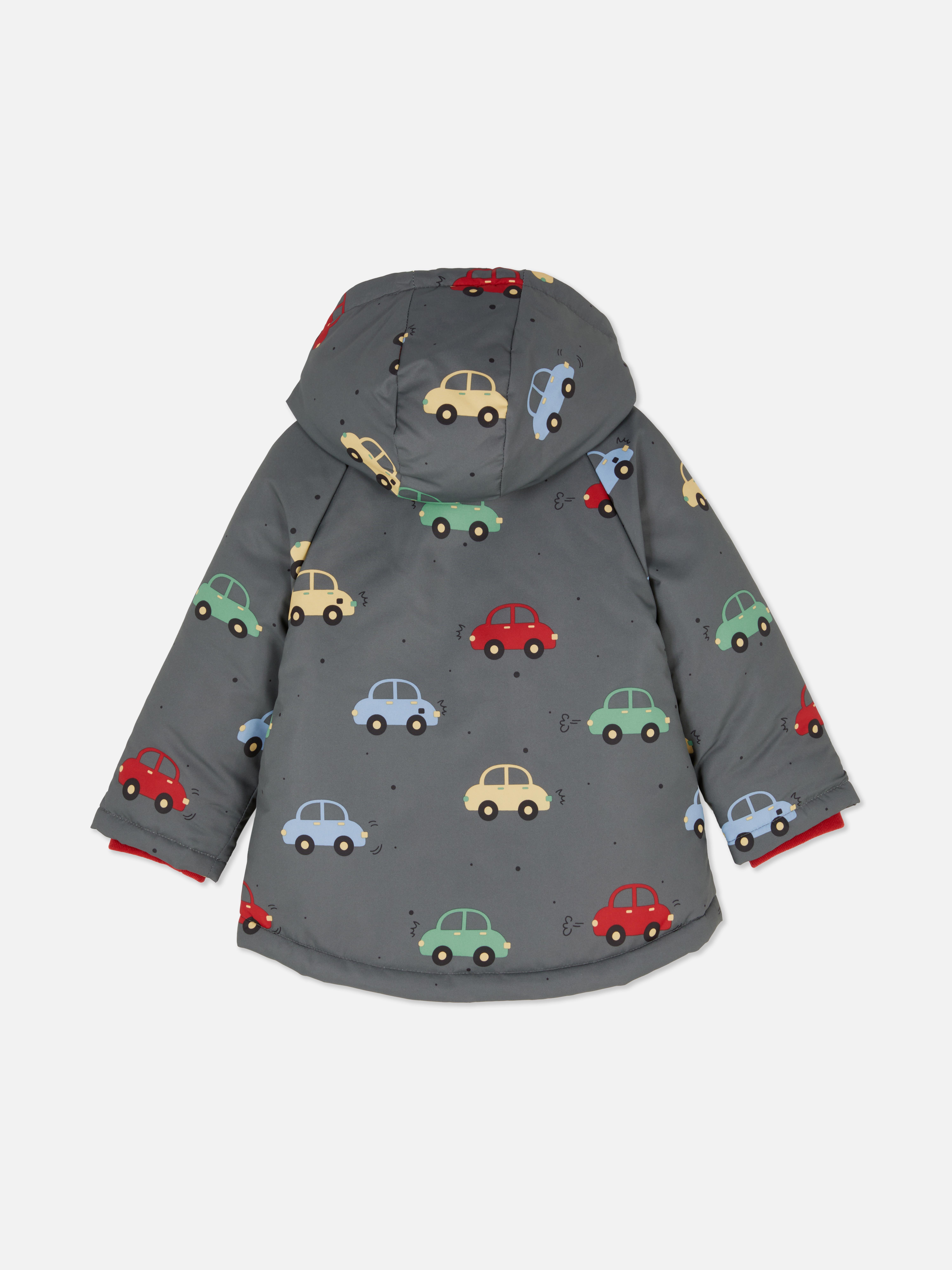 0-36mths | Car Print Puffer Jacket