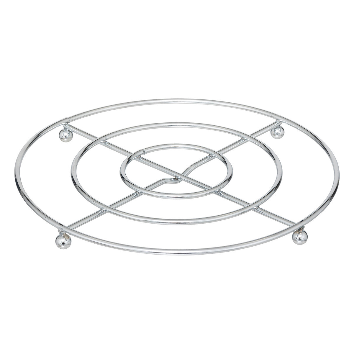 Base para quentes CUISINE prateado em metal 20cm