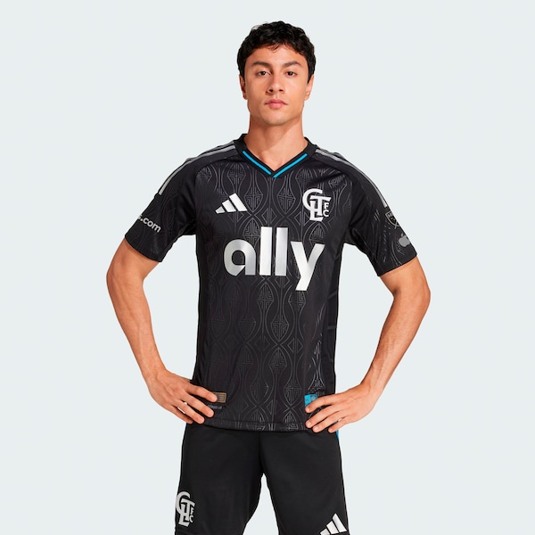 Charlotte FC adidas 2025 Fortress Kit Authentic Jersey - Black