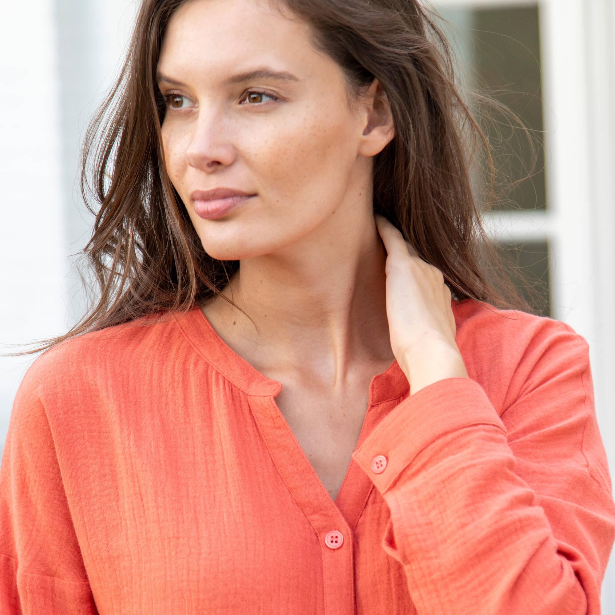 Chemise de nuit gaze de coton