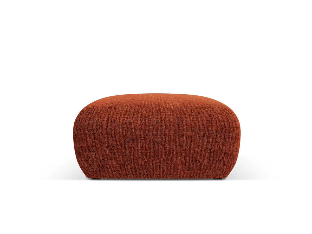Cosmopolitan Design Poef Nolio chenille, terracotta - 75x75x36cm