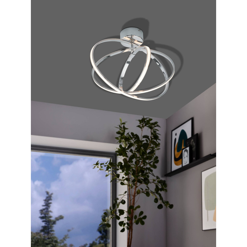 Plafonnier LED Selvina chrome 28 W EGLO