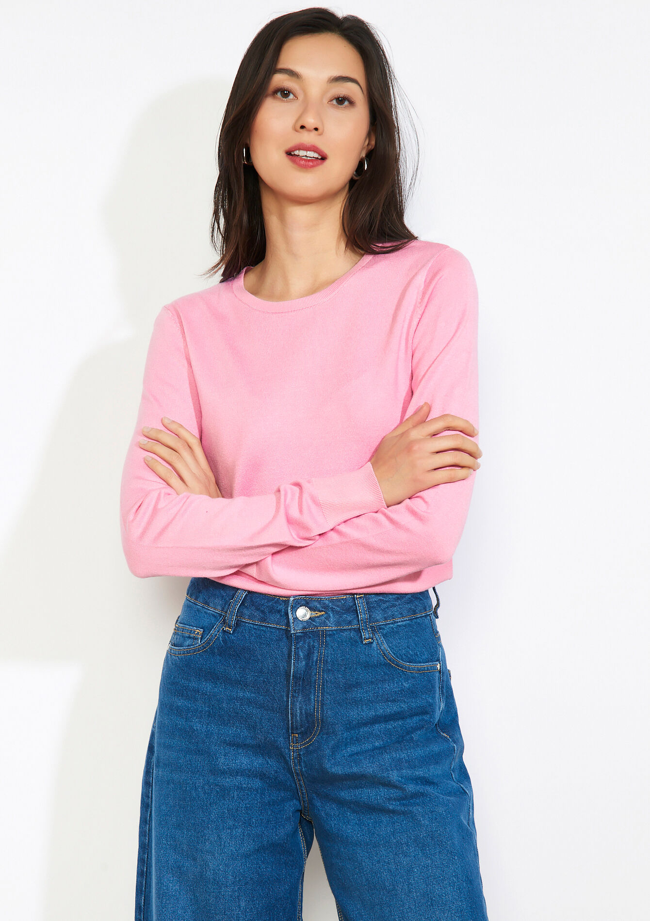 Fijne ronde hals trui