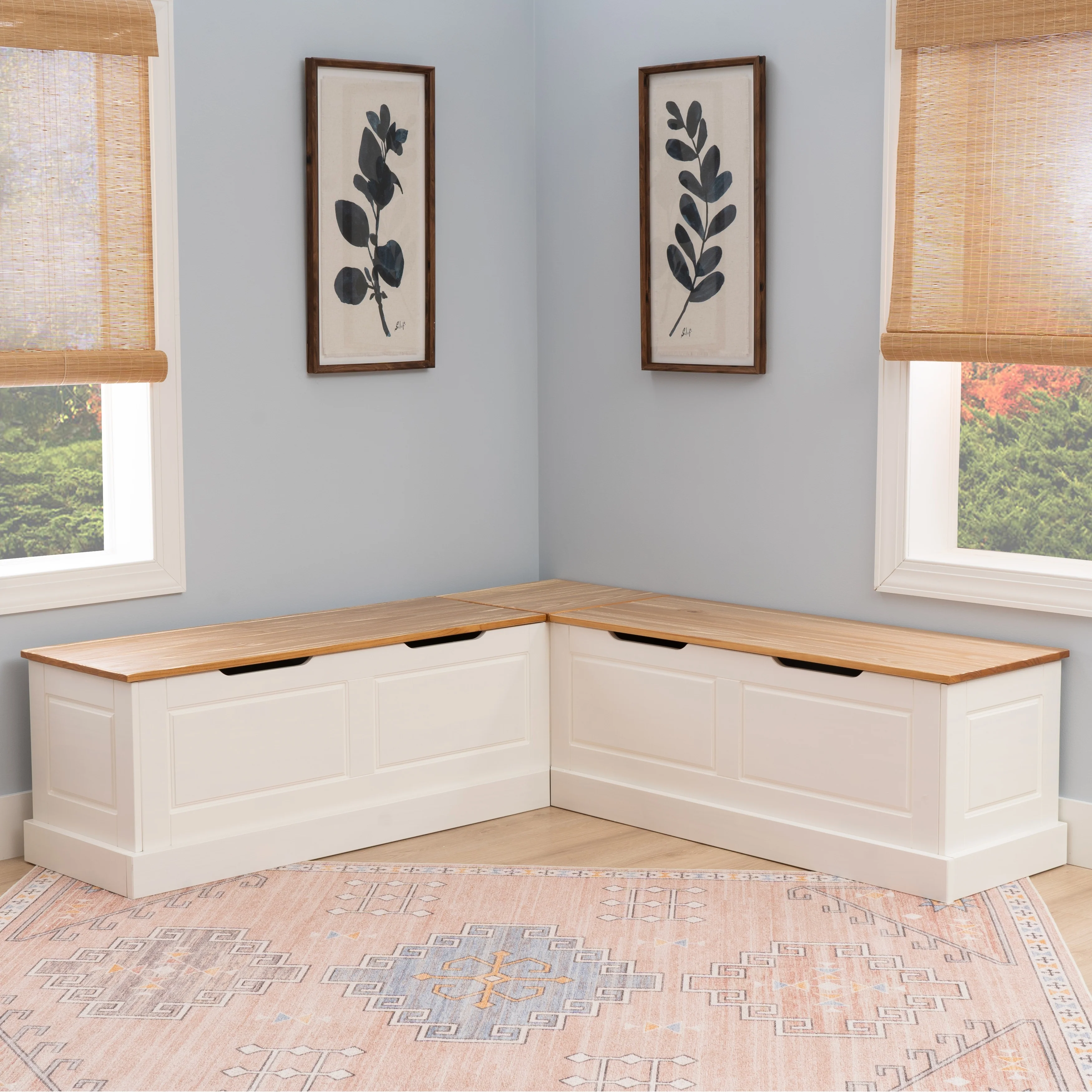 Josie L-shaped Backless Breakfast Nook Bench