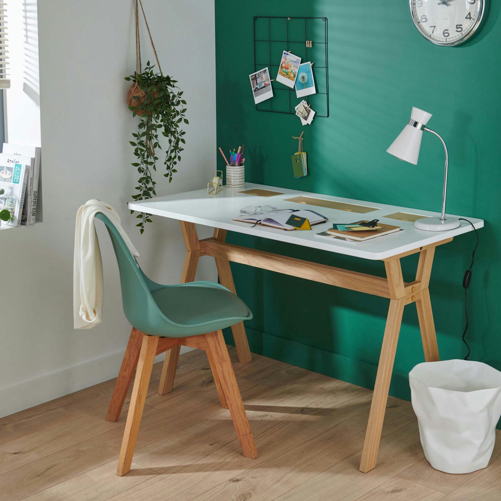 MOBOX - Bureau scandinave 120 cm MOBOX blanc