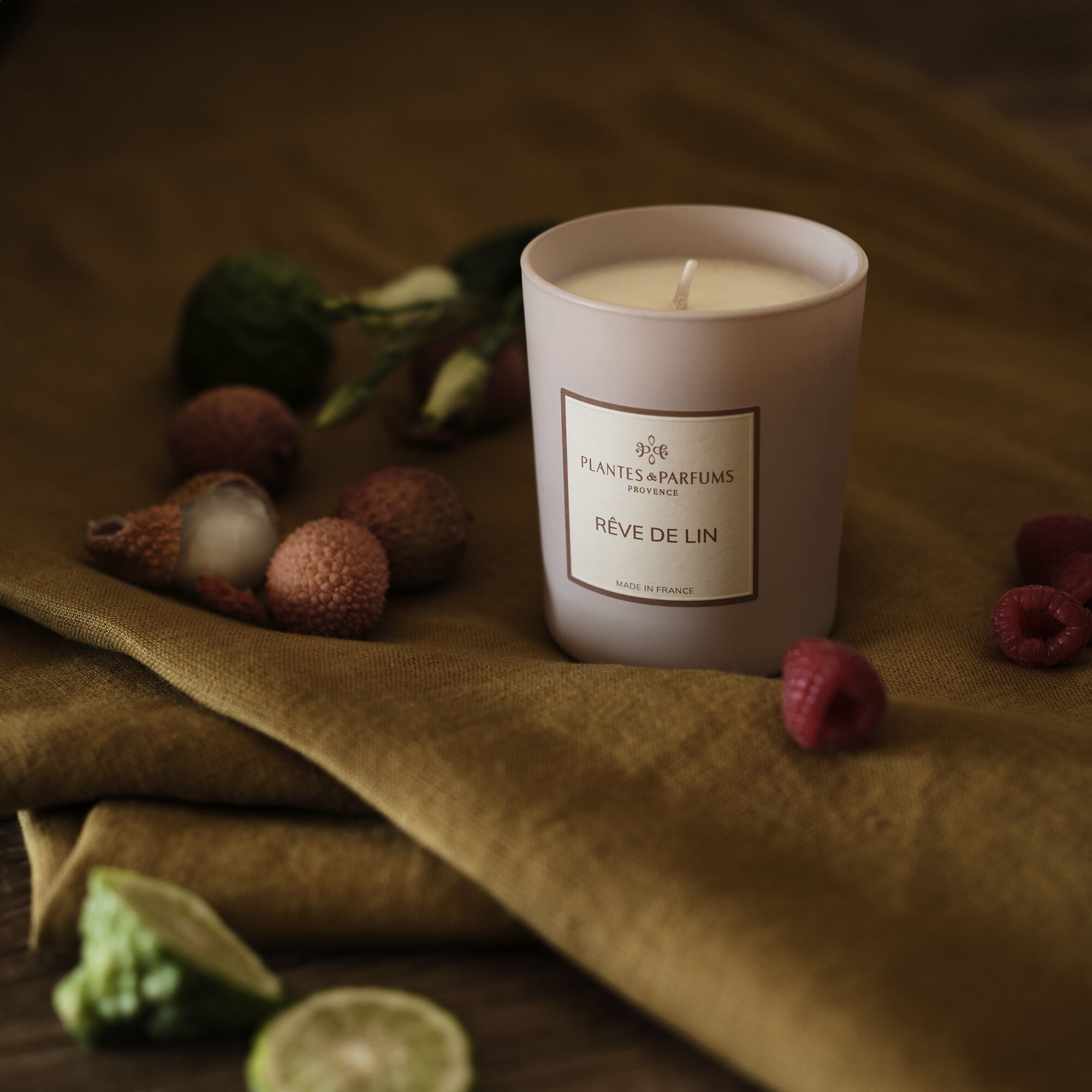 MANON - Bougie parfumée senteur Rêve de Lin 180g