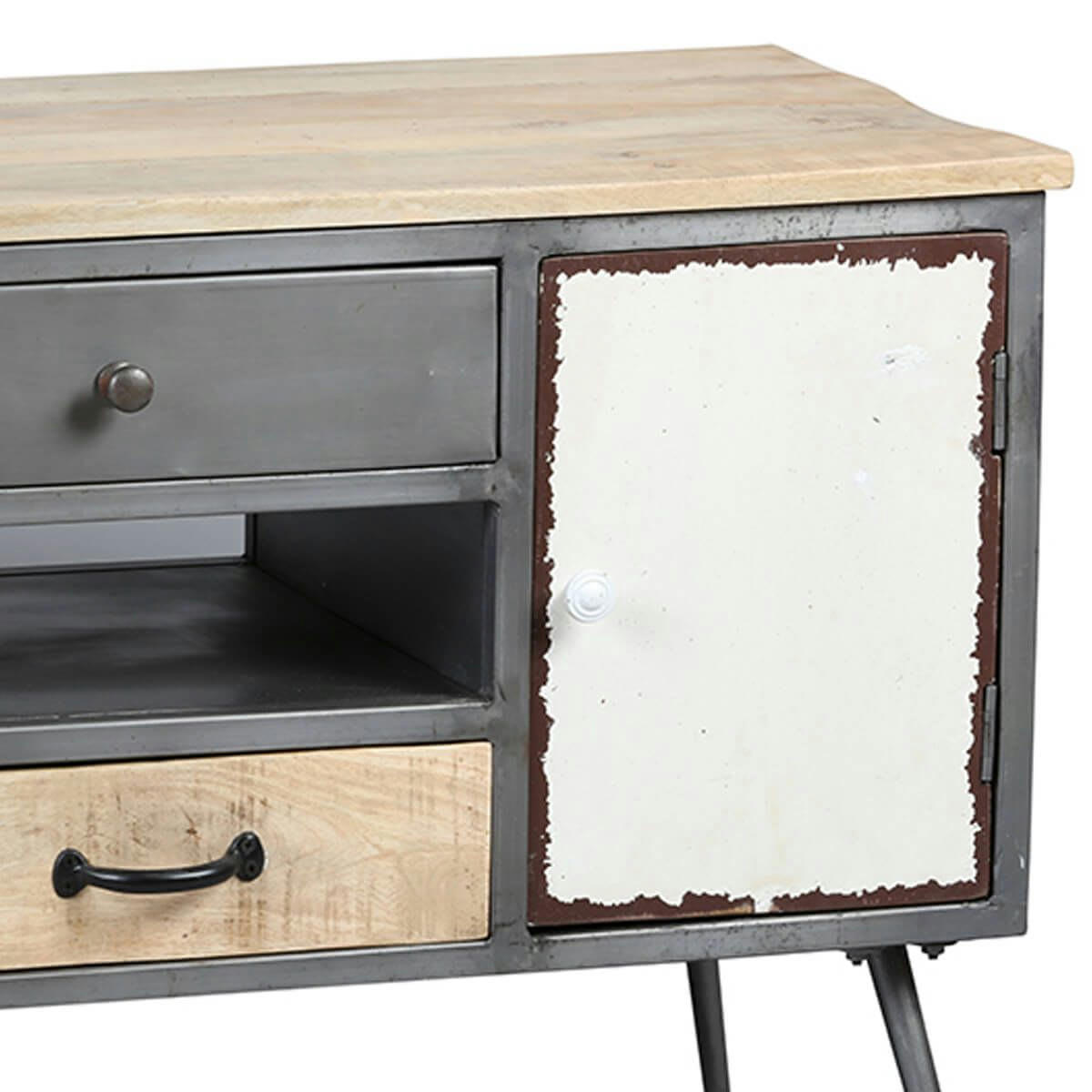 STAHL - Meuble  tv 1 porte 4 tiroirs