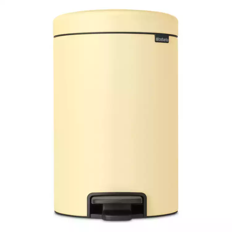 Brabantia 12 Litre New Icon Pedal Bin - Mellow Yellow