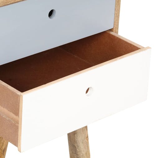 NNEVL Bedside Cabinet 40x35x50 cm Solid Mango Wood