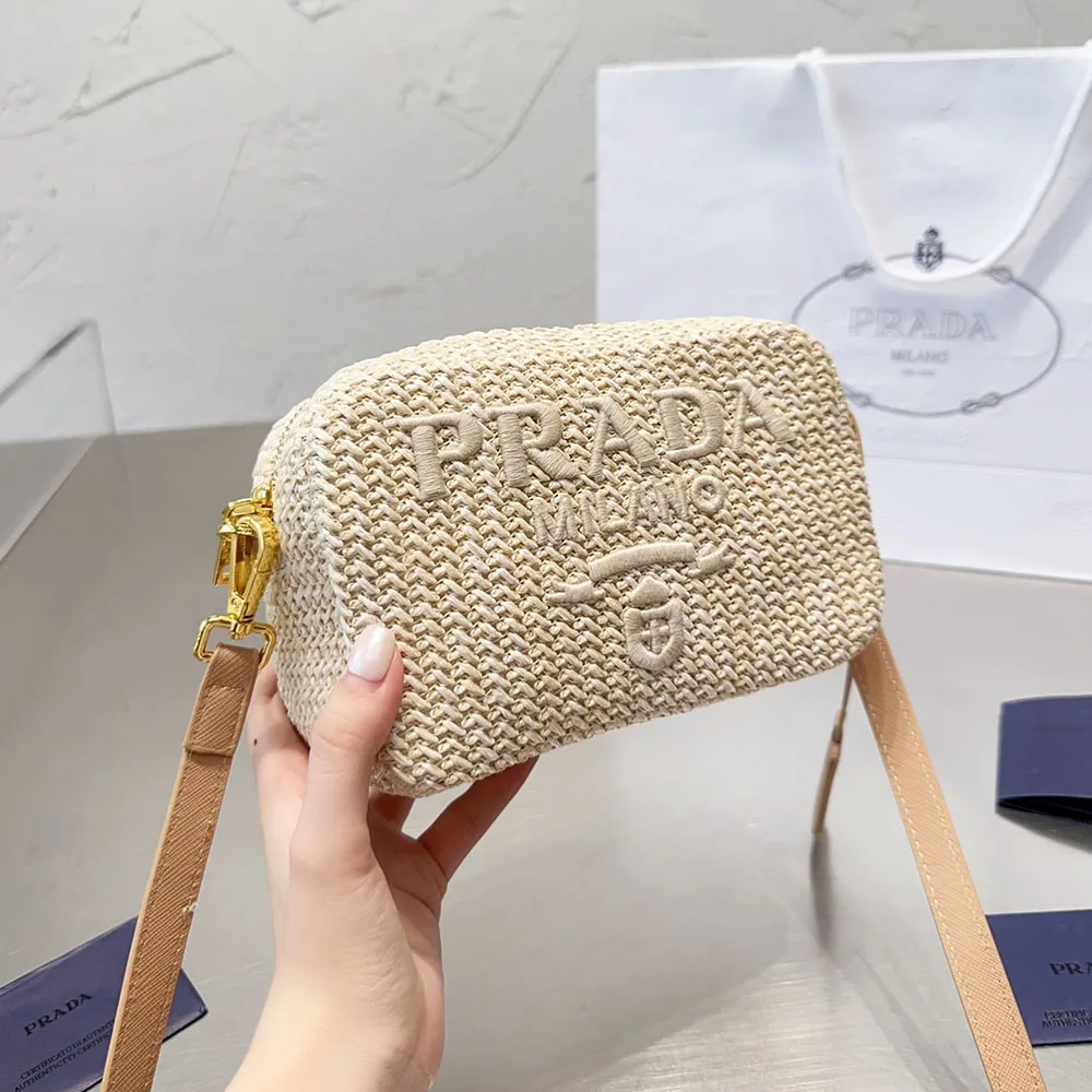 Prada Crochet Camera Bag