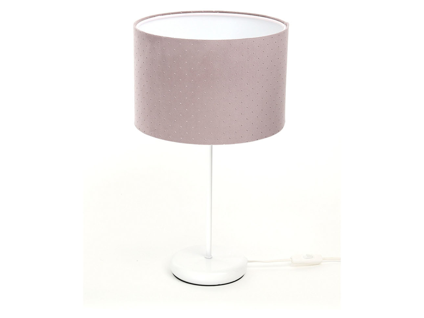 Lampa stołowa Jasmine bebe tkaninowa różowa