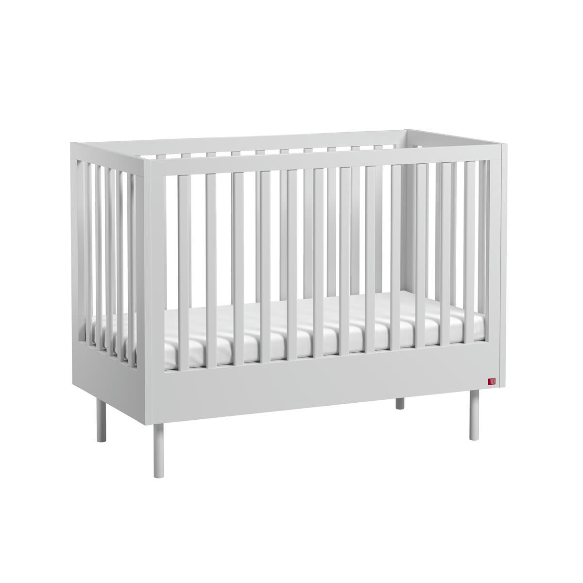 DUO - CUTE - Lit bébé 60x120 commode à langer blanc