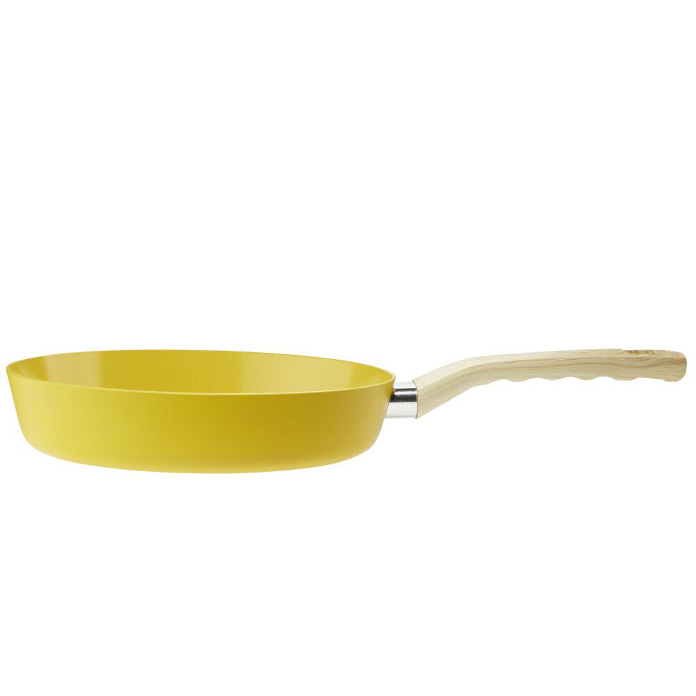 Poêle alu revêtement antiadhésif tous feux dont induction Ø24cm jaune